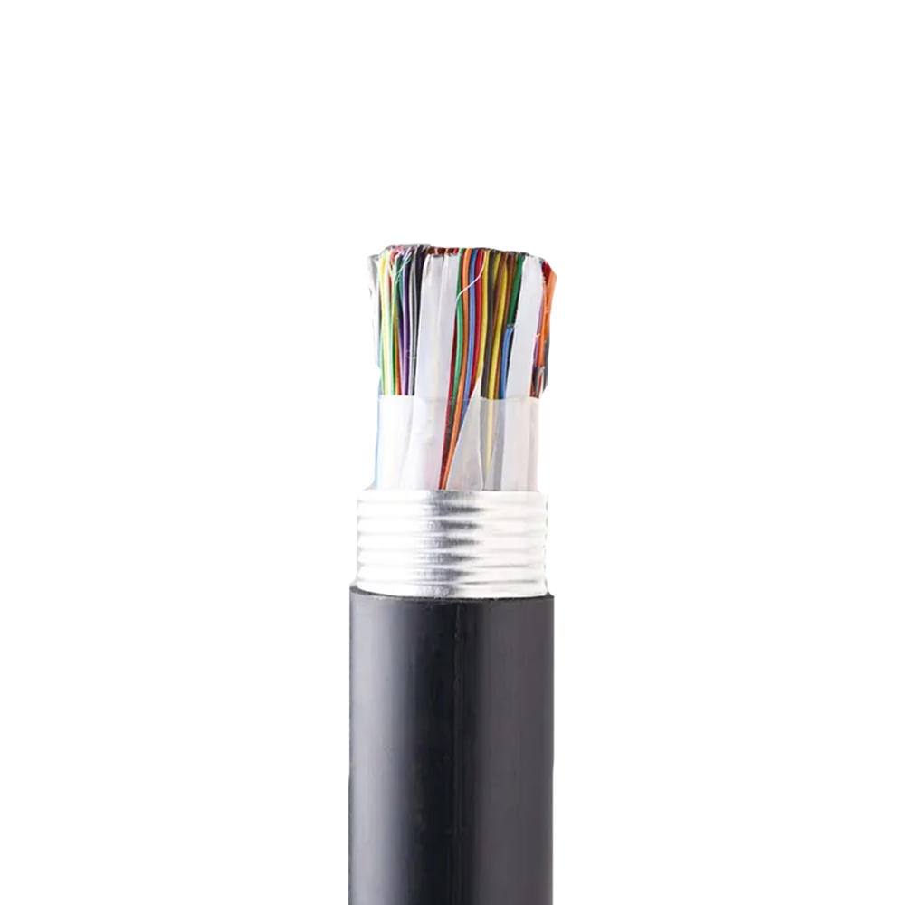 HYA23: Copper-core Firmus Polyethylene Insulatus umor Obex Polyethylene Contectus Duplex Steel Tape CATAFRACTATUS Polyethylene Contectus Telecommunication Locus Cable