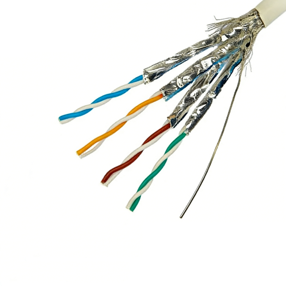 Cat8 Caloris dissipatio et durabilitas Industrial Bus Cable